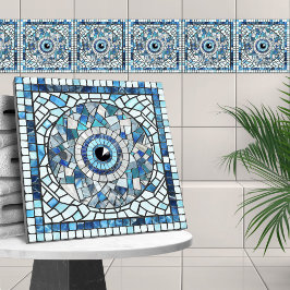 Azulejo Evil Eye Amulet Mosaic Art