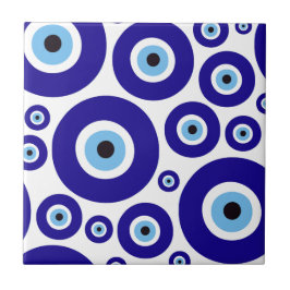 Azulejo Evil Eye Pattern, Greek Eye, Turkish Eye, Nazar