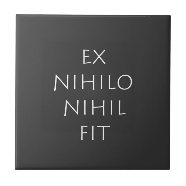 Azulejo Ex Nihilo Nihil Fit (Frente)