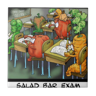 Azulejo Examen Divertido de la Barra de Ensaladas