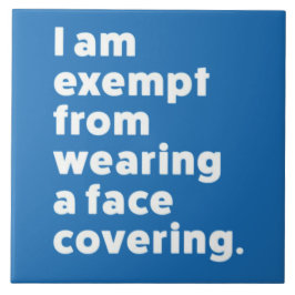 Azulejo Exención de usar un recubrimiento facial