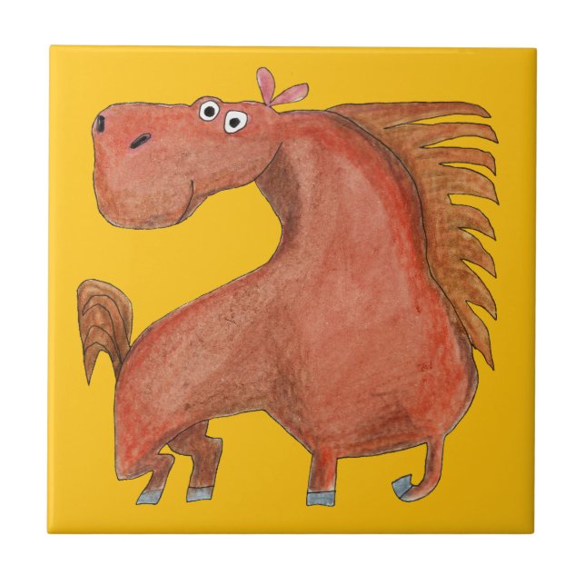 Azulejo Exited Horse (Frente)