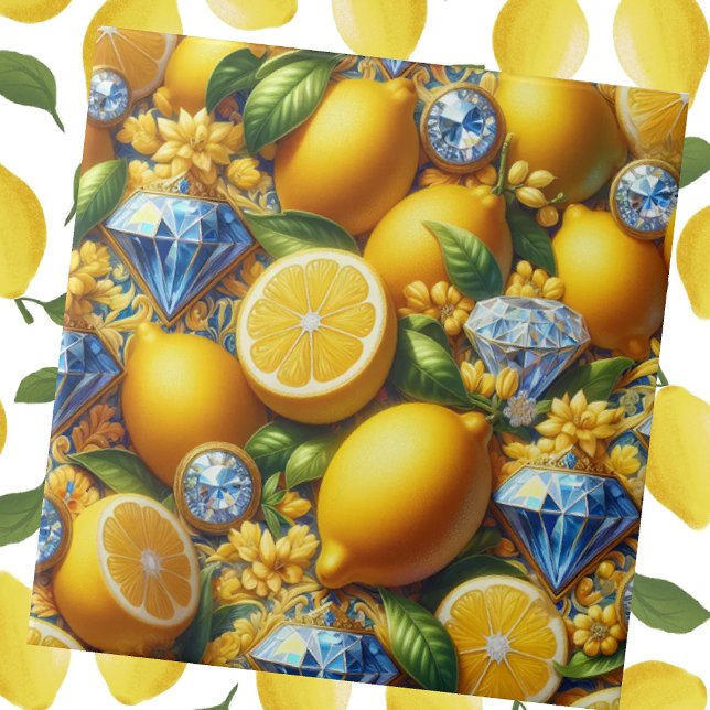 Azulejo Exotic Tile Accents | Morrocan Mediterranean Lemon (Subido por el creador)