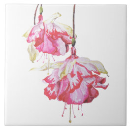 Azulejo Exóticas Fuchsias en mosaico cerámico