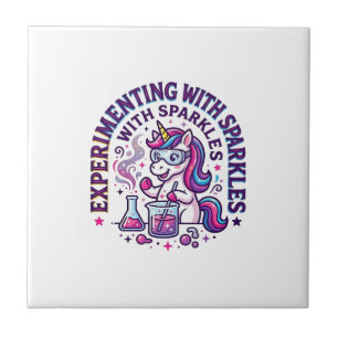 Azulejo Experimento de Unicornio con Brillo Comercial Cort