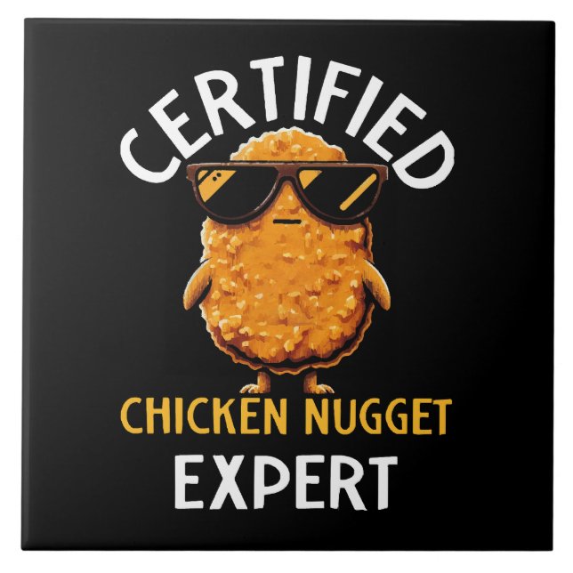 Azulejo Experto Certificado en Nuggets de Pollo (Frente)