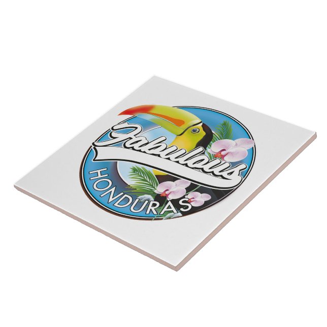 Azulejo Explora el logotipo fabuloso de Honduras  (Lado)