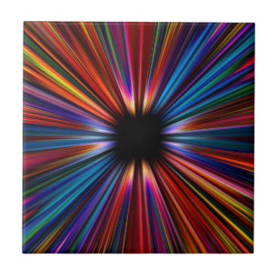 Azulejo Explosión colorida del starburst