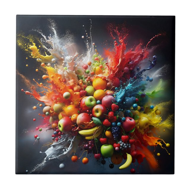 Azulejo Explosión de frutas (Frente)