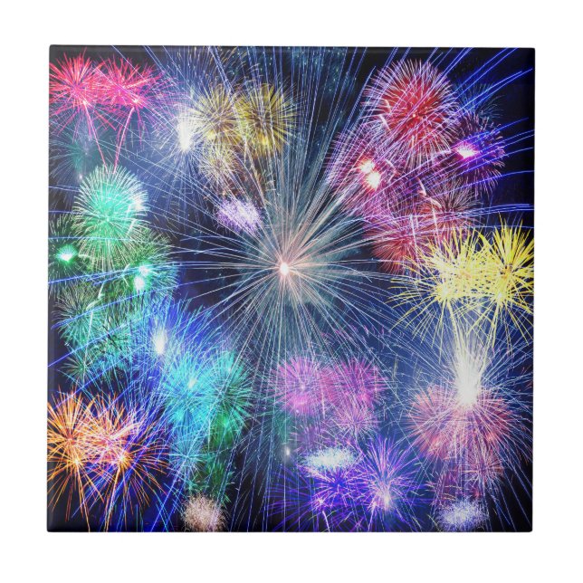 Azulejo Explosión de fuegos artificiales (Frente)