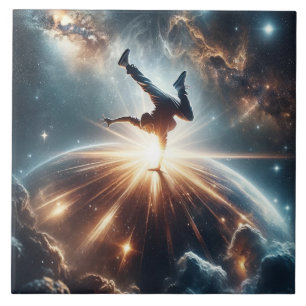 Azulejo Explosión de la ruptura galáctica en el espacio pr