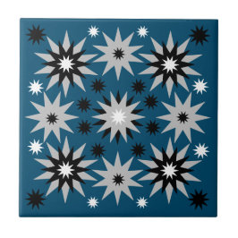 Azulejo Explosiones de sol multiforma | Azul marino |