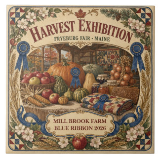 Azulejo Exposición de cosecha personalizada Fryeburg Fair