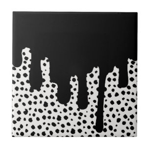 Azulejo Expresión Negrita en tinta negra - mosaico cerámic
