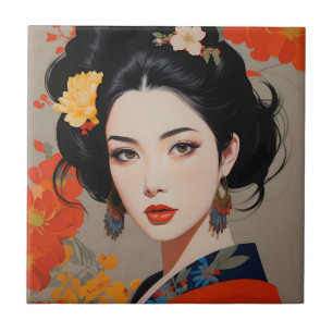 Azulejo Exquisitas mujeres chinas orientales