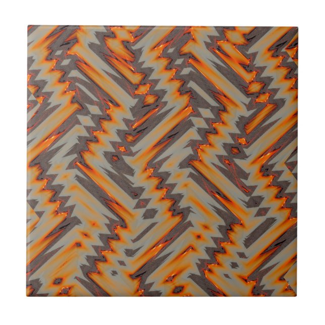 Azulejo Extracto 4, imágenes de la puesta del sol de Maine (Frente)