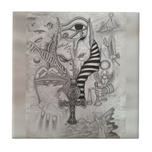 Azulejo Extranjeros antiguos, Anubis