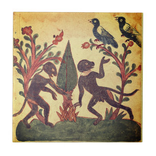 Azulejo Fábula del Renacimiento Indio del Gusano Luminoso