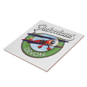 Azulejo Fabuloso parche de viaje Devon.