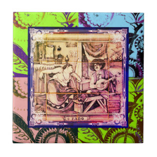 Azulejo Fado, arte folclórico portugués