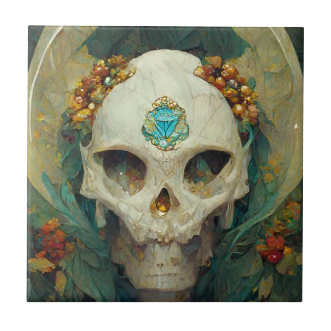 Azulejo Fae Skull Fantasy (Frente)