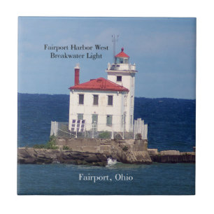 Azulejo Fairport Harbour West Breakwater Light tile