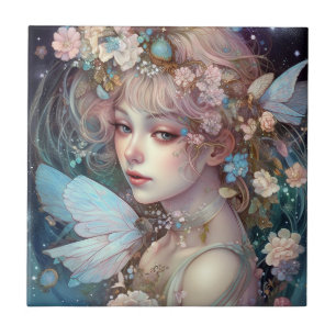 Azulejo Fairy Chica Fantasy Art