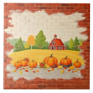 Azulejo Fall Beautiful Trendy Happy Thankending