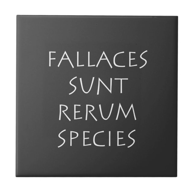 Azulejo Fallaces sunt rerum (Frente)