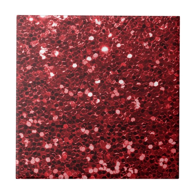 Azulejo Falso purpurina rojo (Frente)