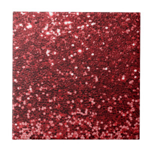 Azulejo Falso purpurina rojo