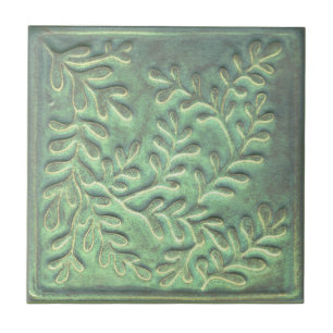 Azulejo Falso verde índigo cerámico