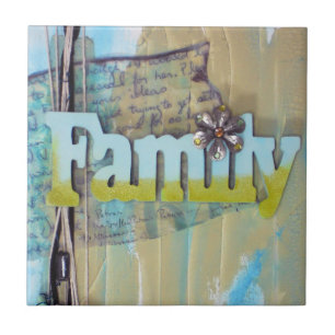 Azulejo Familia de arte multimedia