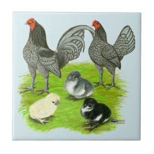 Azulejo Familia de juego Blue Old English