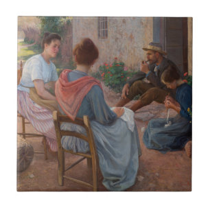 Azulejo Familia italiana Elin Danielson Gambogi Painting a