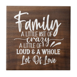 Azulejo Familia Un Poco Loca Tile De Cerámica