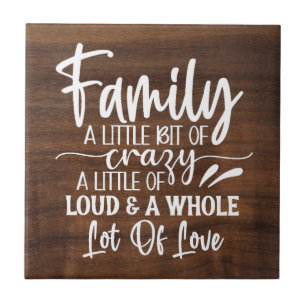 Azulejo Familia Un Poco Loca Tile De Cerámica