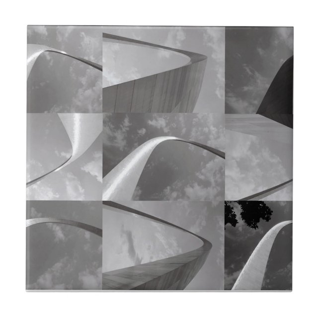 Azulejo Famosa puerta de entrada al Arco de St Louis (Frente)