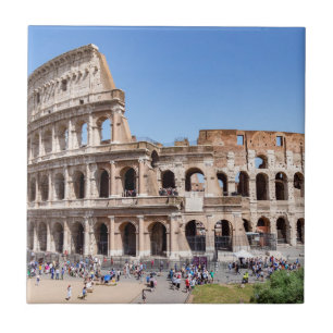 Azulejo Famoso Coliseo en Roma, Italia