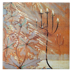 Azulejo Famoso cuadro de invierno (V)