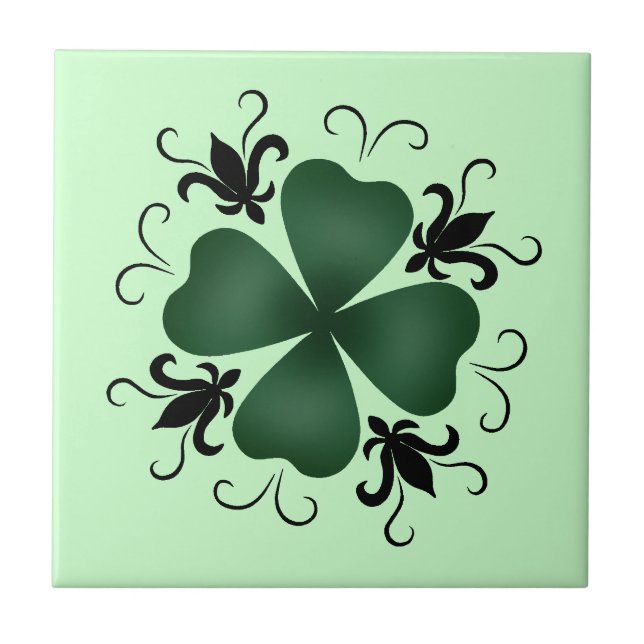 Azulejo Fancy Victorian shamrock (Frente)