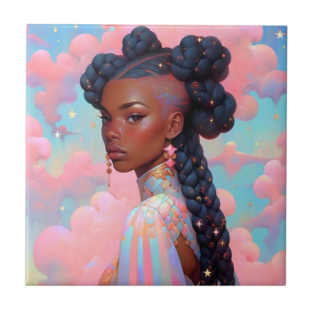 Azulejo Fantasía afroamericana (Frente)