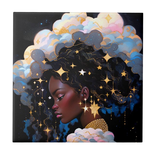 Azulejo Fantasía afroamericana (Frente)