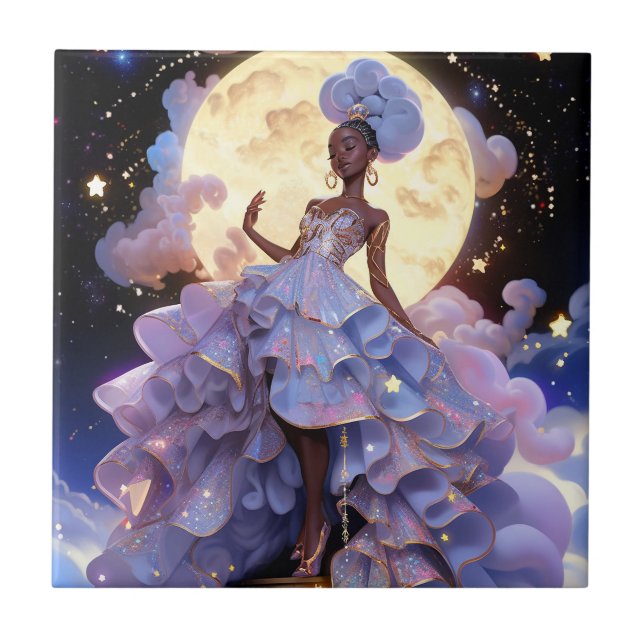 Azulejo Fantasía afroamericana (Frente)
