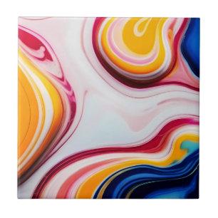Azulejo Fantasía blanca rosa rosa azul trendy