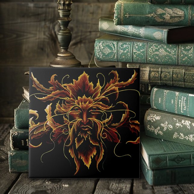 Azulejo Fantasía celta de Dryad otoñal (Subido por el creador)