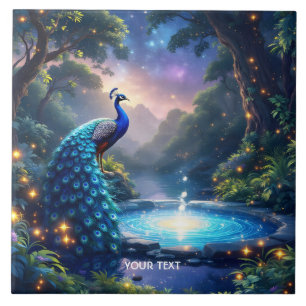 Azulejo Fantasía Cuesta Noche Peacock