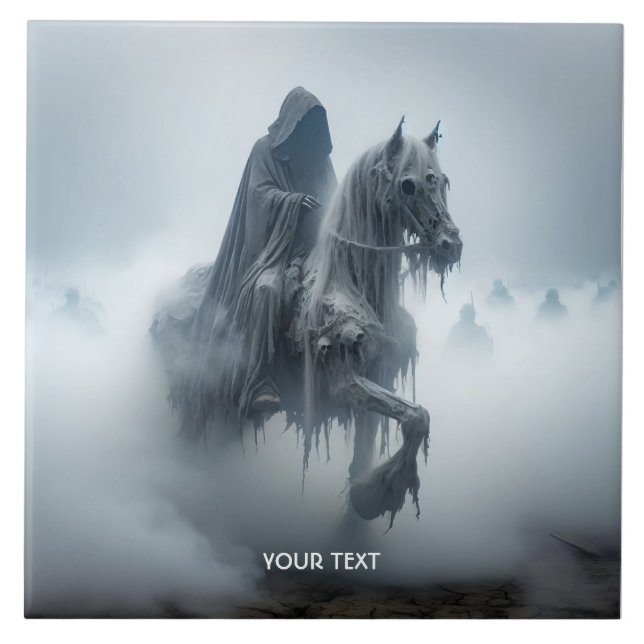 Azulejo Fantasía Cute Battle Man Horse (Frente)