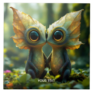 Azulejo Fantasía Cute deja amor por el bosque