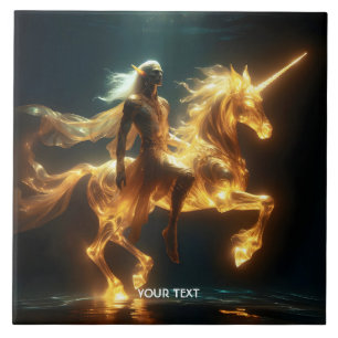 Azulejo Fantasía Cute Eéreo bajo el agua Unicornio